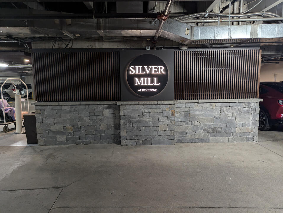 Underground heated parking garage